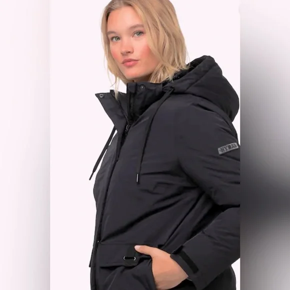 NWT [Ulla Popken] HYPRAR Triple Function Lined Waterproof Coat Womens Plus 20/22 - Picture 5 of 15